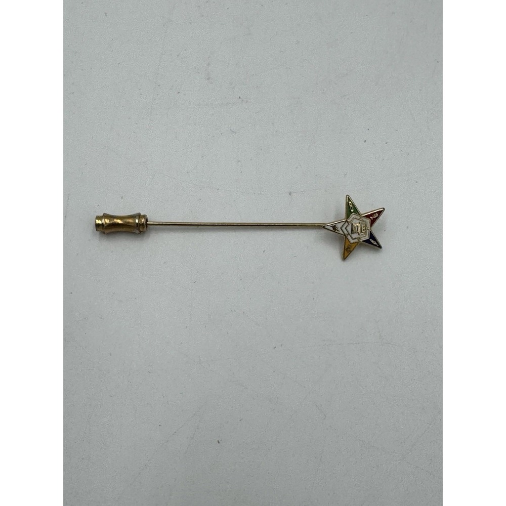 Vintage Order Of The Eastern Star Masonic Stick Pin Mason Antique
